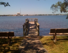 Meigs Park in Shalimar, Florida sits right on the Choctawhatchee Bay.